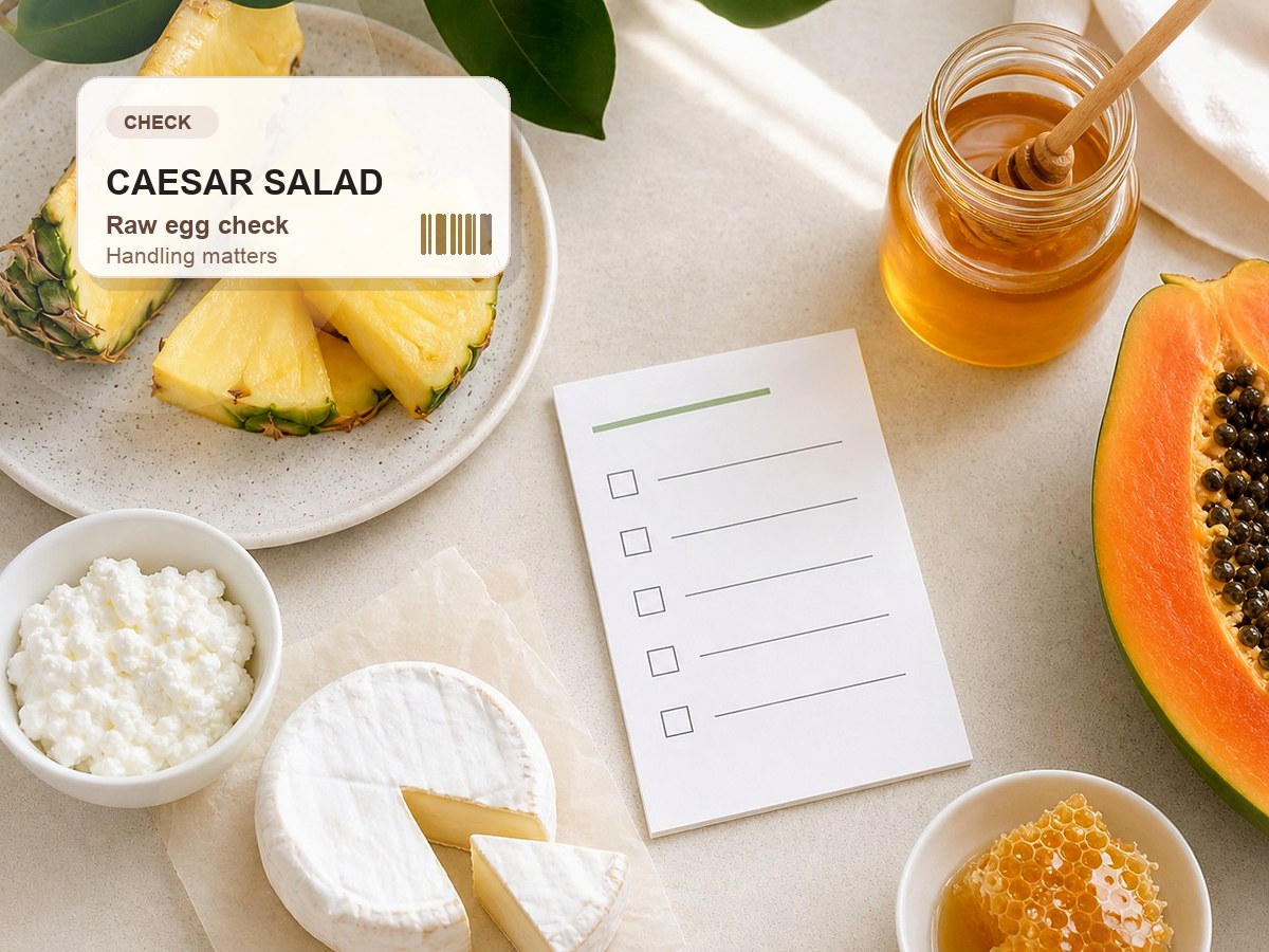 Is Caesar Salad Safe During Pregnancy? pregnancy safety guide image